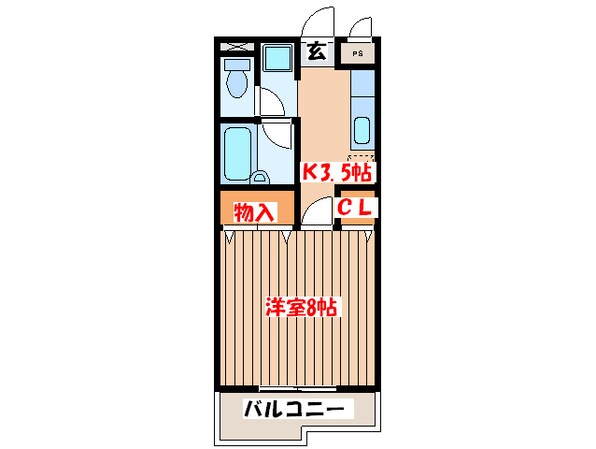 ア－バンライフ柏木の物件間取画像